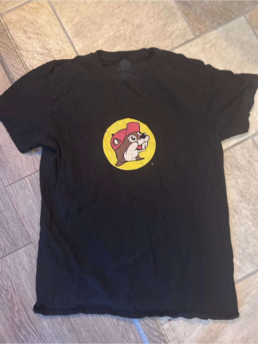 Buc-ee’s Black T-Shirt with Yellow Logo